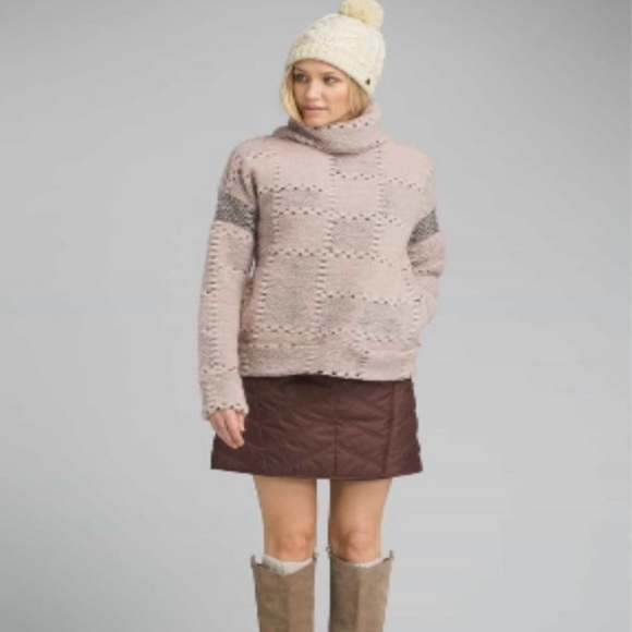 Prana Crestland Pink Wool Sweater - Picture 3 of 3
